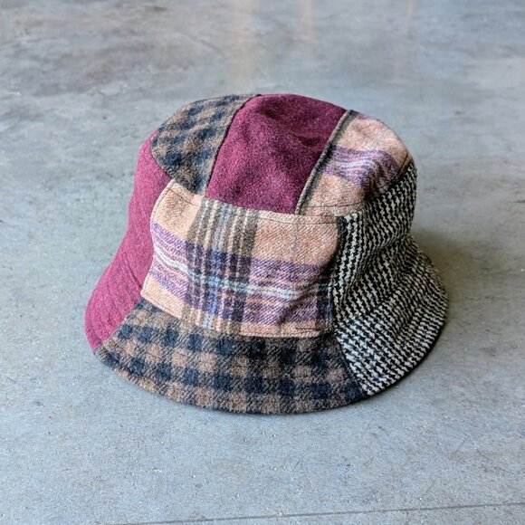 Urban Outfitters Patchwork Menswear Bucket Hat one size - Picture 1 of 8